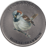 2021 TEN PENCE WILDLIFE COLLECTION HOUSE SPARROW - WORLD COINS - Cambridgeshire Coins