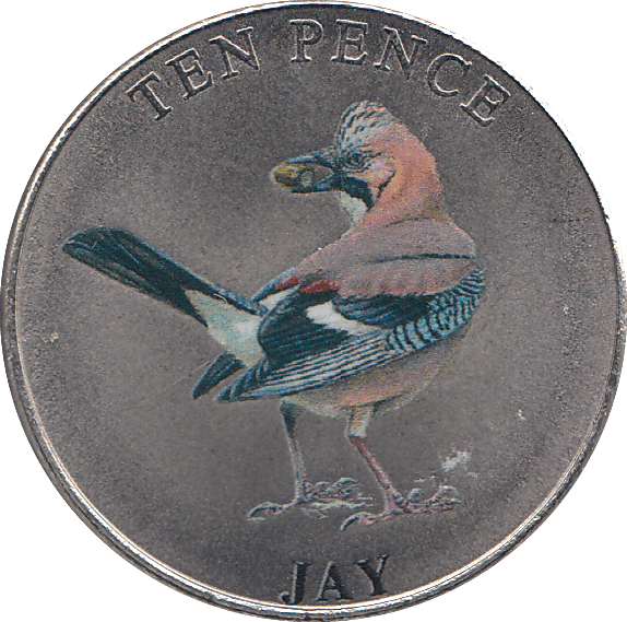 2021 TEN PENCE WILDLIFE COLLECTION JAY - WORLD COINS - Cambridgeshire Coins