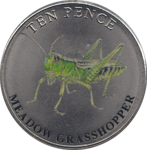 2021 TEN PENCE WILDLIFE COLLECTION MEADOW GRASSHOPPER - WORLD COINS - Cambridgeshire Coins