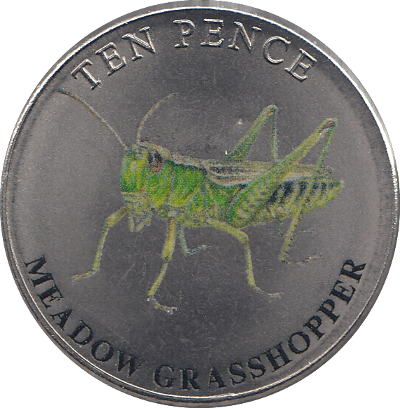 2021 TEN PENCE WILDLIFE COLLECTION MEADOW GRASSHOPPER - WORLD COINS - Cambridgeshire Coins