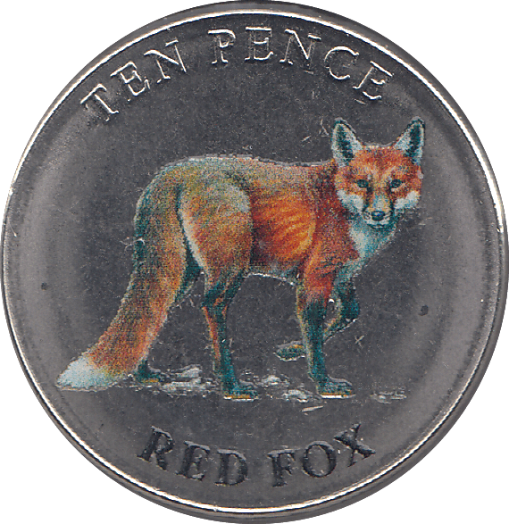 2021 TEN PENCE WILDLIFE COLLECTION REDFOX - WORLD COINS - Cambridgeshire Coins