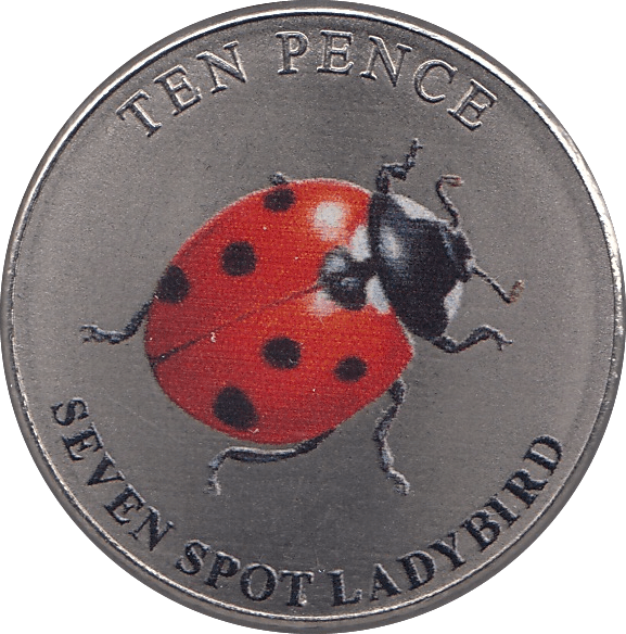 2021 TEN PENCE WILDLIFE COLLECTION SEVEN SPOT LADYBIRD - WORLD COINS - Cambridgeshire Coins