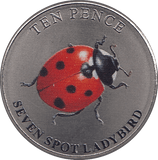 2021 TEN PENCE WILDLIFE COLLECTION SEVEN SPOT LADYBIRD - WORLD COINS - Cambridgeshire Coins