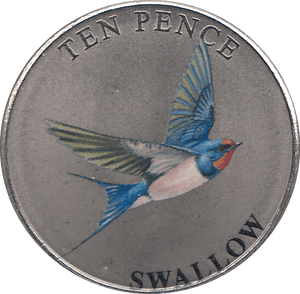 2021 TEN PENCE WILDLIFE COLLECTION SWALLOW - WORLD COINS - Cambridgeshire Coins