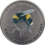 2021 TEN PENCE WILDLIFE COLLECTION WHITE TAILED BUMBLEBEE - WORLD COINS - Cambridgeshire Coins