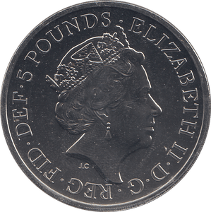 2021 THE QUEENS BEASTS 5 POUNDS - WORLD COINS - Cambridgeshire Coins