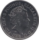 2021 THE QUEENS BEASTS 5 POUNDS - WORLD COINS - Cambridgeshire Coins