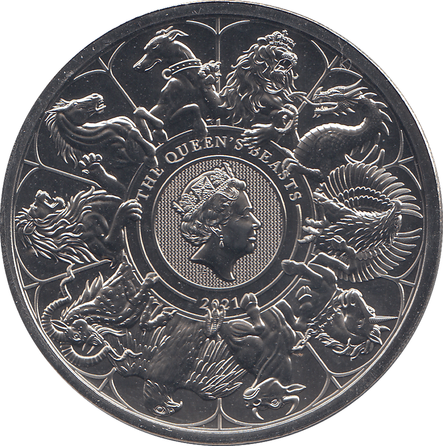 2021 THE QUEENS BEASTS 5 POUNDS - WORLD COINS - Cambridgeshire Coins