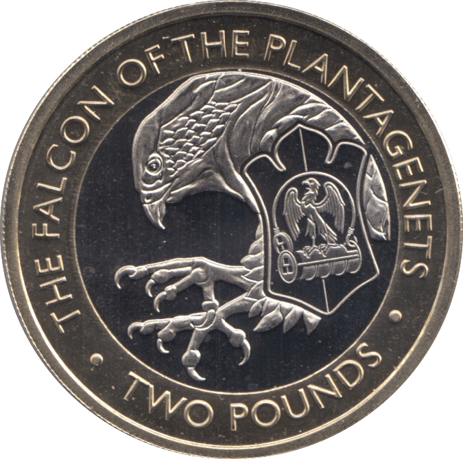 2021 TWO POUND COIN BU BRITISH INDIAN OCEAN THE FALCON OF THE PLANTAGENETS - WORLD COINS - Cambridgeshire Coins