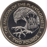 2021 TWO POUND COIN BU BRITISH INDIAN OCEAN THE FALCON OF THE PLANTAGENETS - WORLD COINS - Cambridgeshire Coins