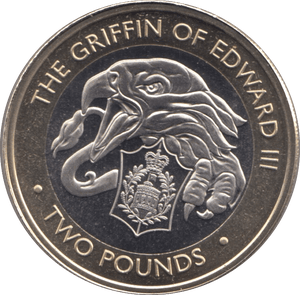 2021 TWO POUND COIN BU BRITISH INDIAN OCEAN THE GRIFFIN OF EDWARD III - WORLD COINS - Cambridgeshire Coins