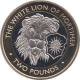 2021 TWO POUND COIN BU BRITISH INDIAN OCEAN THE WHITE LION OF MORTIMER - WORLD COINS - Cambridgeshire Coins