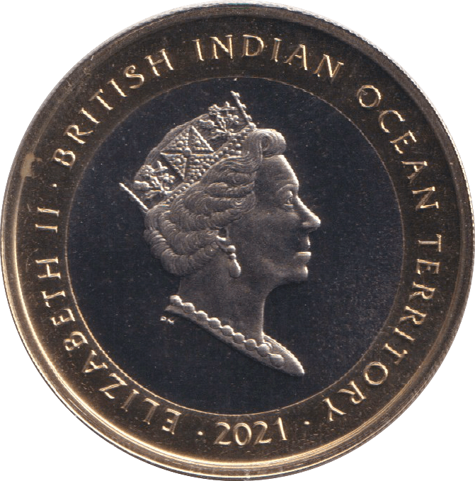 2021 TWO POUND LION OF ENGLAND BRITISH INDIAN OCEDAN TERRITORY - WORLD COINS - Cambridgeshire Coins