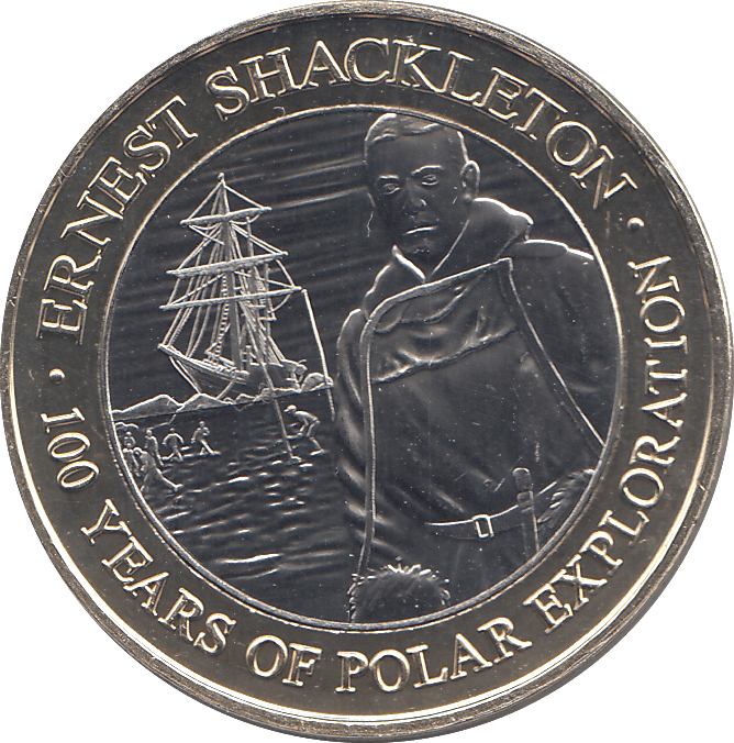 2021 TWO POUNDS ERNEST SHACKLETON 100 YEARS OF POLAR EXPLORATION ( BU ) - WORLD COINS - Cambridgeshire Coins