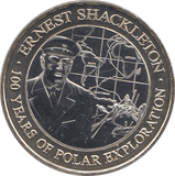 2021 TWO POUNDS ERNEST SHACKLETON 100 YEARS OF POLAR EXPLORATION ( BU ) - WORLD COINS - Cambridgeshire Coins