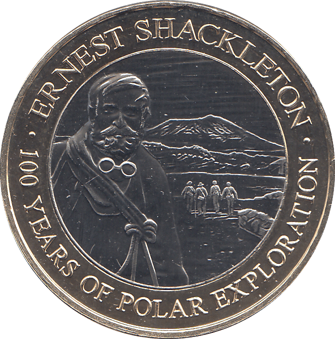 2021 TWO POUNDS ERNEST SHACKLETON 100 YEARS OF POLAR EXPLORATION ( BU ) - WORLD COINS - Cambridgeshire Coins