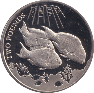 2021 TWO POUNDS PARROTFISH BRITISH INDIAN OCEAN TERRITORY - WORLD COINS - Cambridgeshire Coins