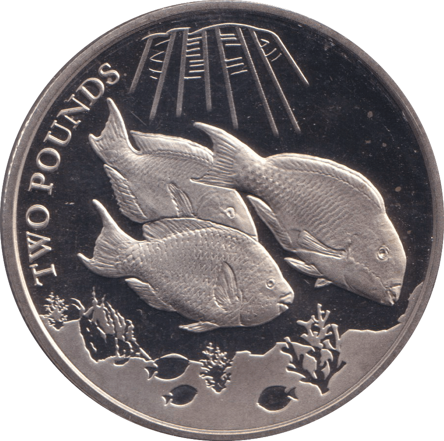 2021 TWO POUNDS PARROTFISH BRITISH INDIAN OCEAN TERRITORY - WORLD COINS - Cambridgeshire Coins