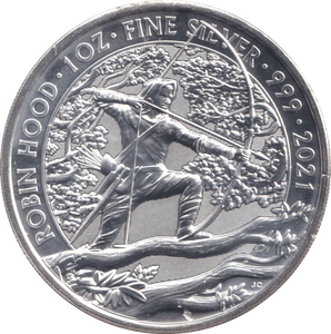 2021 TWO POUNDS SILVER PROOF ROBIN HOOD - WORLD COINS - Cambridgeshire Coins