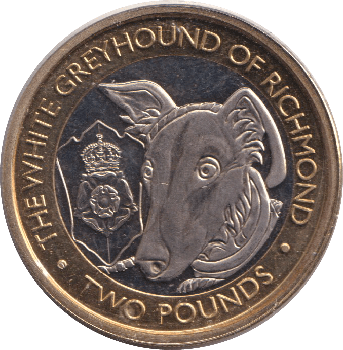 2021 TWO POUNDS THE WHITE GREYHOUND OF RICHMOND ( BU ) - WORLD COINS - Cambridgeshire Coins