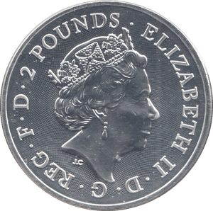 2022 1 OZ FINE SILVER 999 PROOF LITTLE JOHN 2 POUNDS - SILVER WORLD COINS - Cambridgeshire Coins