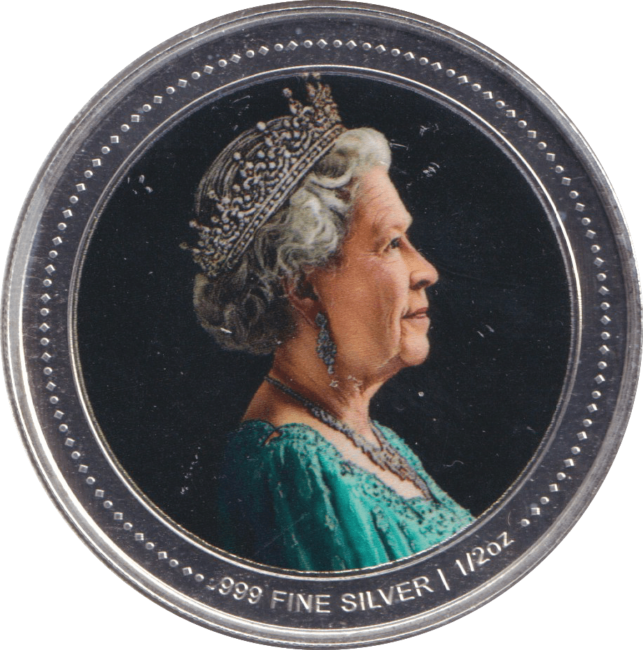 2022 1/2 OZ 999. SILVER ELIZABETH II COMMEMORATIVE - SILVER WORLD COINS - Cambridgeshire Coins