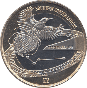 2022 2 POUND APUS CONSTELLATION BIRD OF PARADISE ( BU ) - 2 - Cambridgeshire Coins