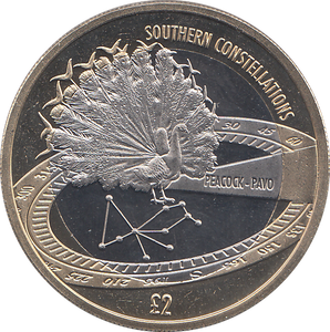 2022 2 POUND PAVO CONSTELLATION PEACOCK ( BU ) - 2 - Cambridgeshire Coins