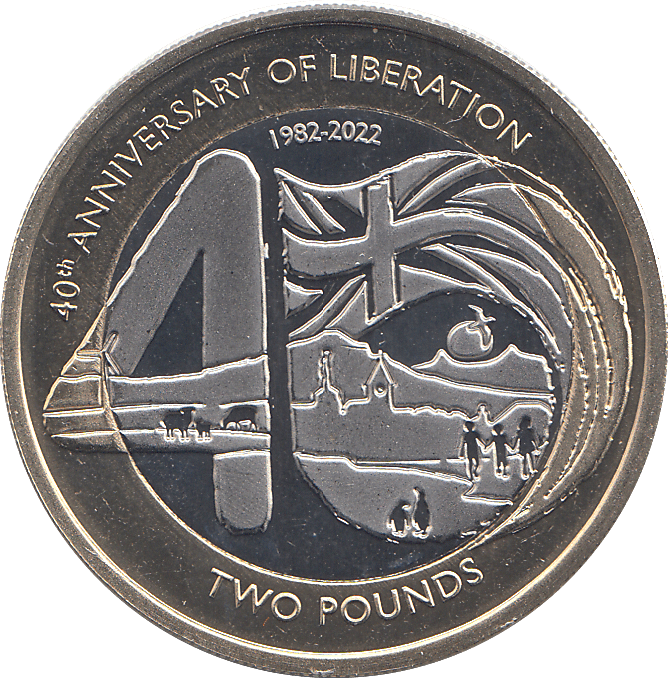 2022 2 POUNDS 40TH ANNIVERSARY OF LIBERATION ( BU ) - £2 BU - Cambridgeshire Coins
