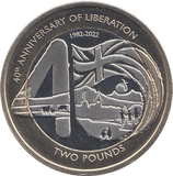 2022 2 POUNDS 40TH ANNIVERSARY OF LIBERATION ( BU ) - £2 BU - Cambridgeshire Coins