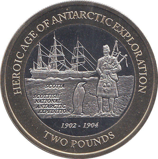 2022 2 POUNDS HEROIC AGE OF ANTARCTIC EXPLORATION ( BU ) - WORLD COINS - Cambridgeshire Coins