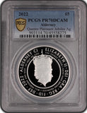 2022 2OZ SILVER FIVE POUND QUEEN'S PLATINUM JUBILEE PCGS PR70 ( PROOF ) - Cambridgeshire Coins