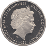 2022 5 POUNDS PLATINUM JUBILEE OF QUEEN ELIZABETH II ( PROOF ) - WORLD COINS - Cambridgeshire Coins
