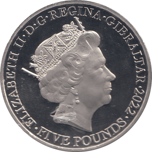 2022 5 POUNDS TARIQ IBN ZIYAD ( BU ) - WORLD COINS - Cambridgeshire Coins