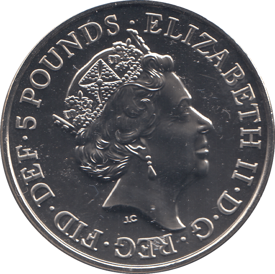2022 5 POUNDS YEAR OF THE TIGER ( BU ) - WORLD COINS - Cambridgeshire Coins