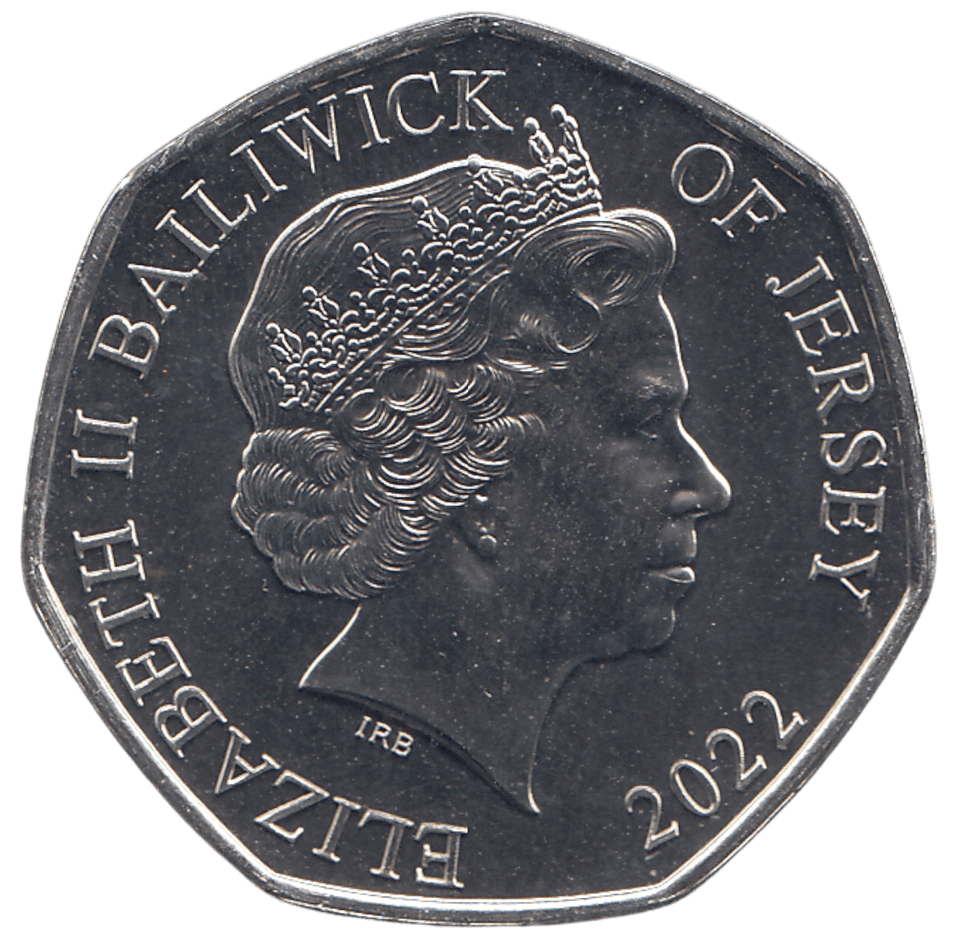2022 50 P PLATINUM JUBILEE JUSTICIA ( BU ) - 50P CIRCULATED - Cambridgeshire Coins