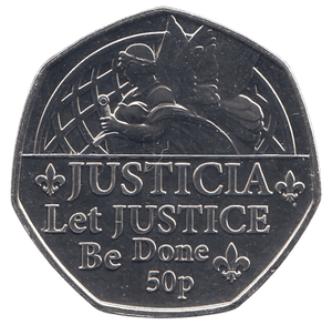 2022 50 P PLATINUM JUBILEE JUSTICIA ( BU ) - 50P CIRCULATED - Cambridgeshire Coins
