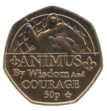 2022 50 PENCE ANIMUS BY WISDOM AND COURAGE ( BU ) - WORLD COINS - Cambridgeshire Coins