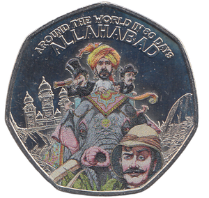 2022 50 PENCE AROUND THE WORLD IN 80 DAYS ALLAHABAD ( BU ) - WORLD COINS - Cambridgeshire Coins