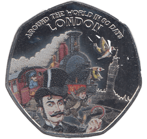 2022 50 PENCE AROUND THE WORLD IN 80 DAYS LONDON ( BU ) - WORLD COINS - Cambridgeshire Coins