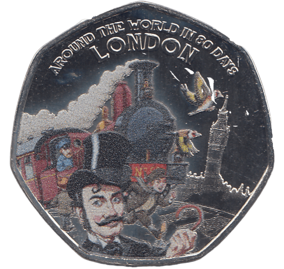 2022 50 PENCE AROUND THE WORLD IN 80 DAYS LONDON ( BU ) - WORLD COINS - Cambridgeshire Coins