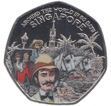 2022 50 PENCE AROUND THE WORLD IN 80 DAYS SINGAPORE ( BU ) - WORLD COINS - Cambridgeshire Coins