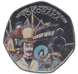 2022 50 PENCE AROUND THE WORLD IN 80 DAYS YOKOHAMA ( BU ) - WORLD COINS - Cambridgeshire Coins
