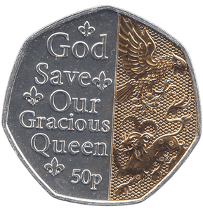 2022 50 PENCE GOD SAVE OUR GRACIOUS QUEEN ( BU ) - WORLD COINS - Cambridgeshire Coins