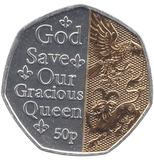 2022 50 PENCE GOD SAVE OUR GRACIOUS QUEEN ( BU ) - WORLD COINS - Cambridgeshire Coins