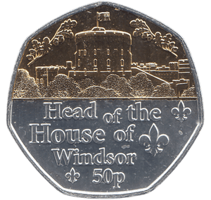2022 50 PENCE HEAD OF THE HOUSE OF WINDSOR ( BU ) - WORLD COINS - Cambridgeshire Coins