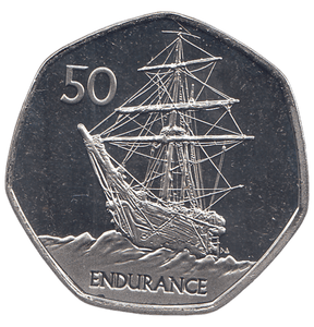 2022 50 PENCE HMS ENDURANCE ( BU ) - WORLD COINS - Cambridgeshire Coins