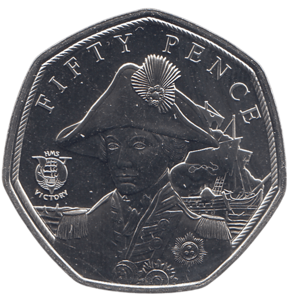 2022 50 PENCE JERSEY HMS VICTORY ( BU ) - WORLD COINS - Cambridgeshire Coins