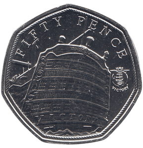 2022 50 PENCE JERSEY HMS VICTORY ( BU ) - WORLD COINS - Cambridgeshire Coins