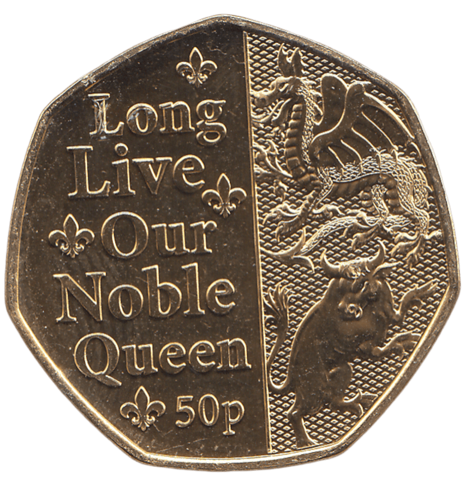 2022 50 PENCE LONG LIVE OUR NOBLE QUEEN ( BU ) - WORLD COINS - Cambridgeshire Coins